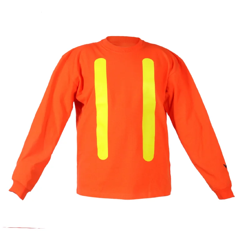 Viking® Long Sleeve Orange Hi-Vis T-Shirt 6016 O