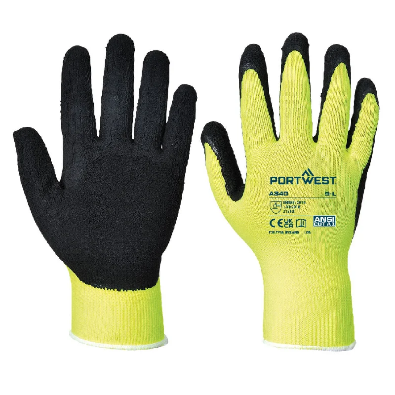 Hi-Vis Grip Glove - Latex Foam