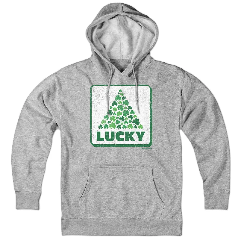 Lucky Shamrock Sign Hoodie