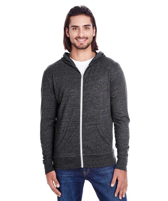 302Z - Threadfast Apparel Unisex Triblend Full-Zip Light Hoodie