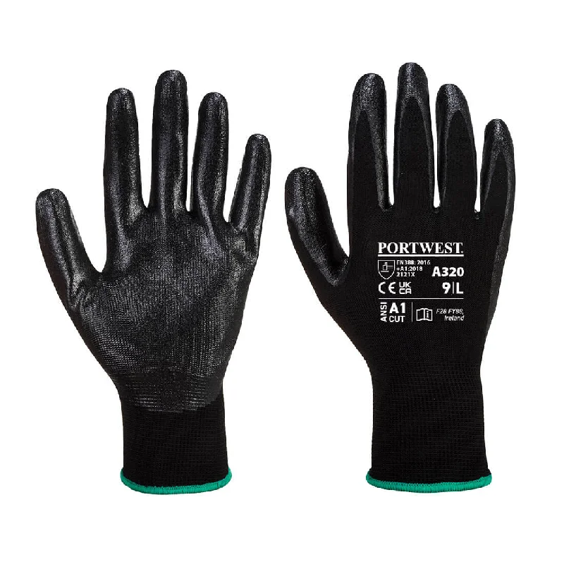 Nitrile Knitwrist Glove