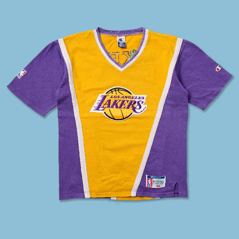 Vintage Champion Los Angeles Lakers Shooting Shirt Medium