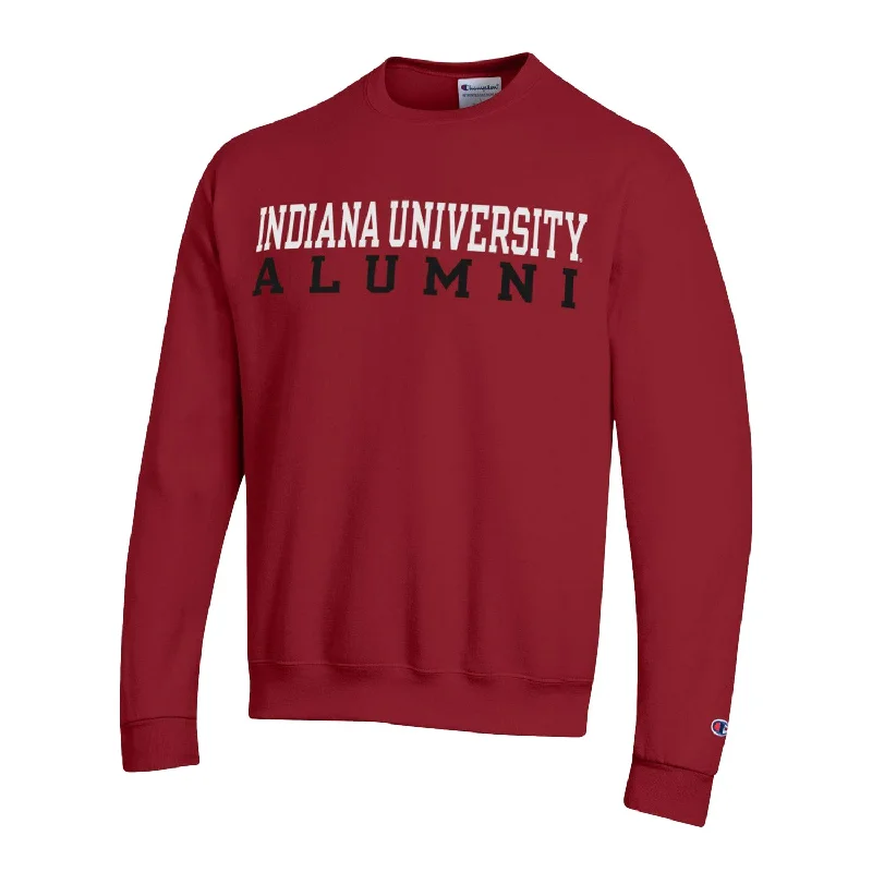 Indiana Hoosiers Alumni Horizontal Powerblend Crimson Crew