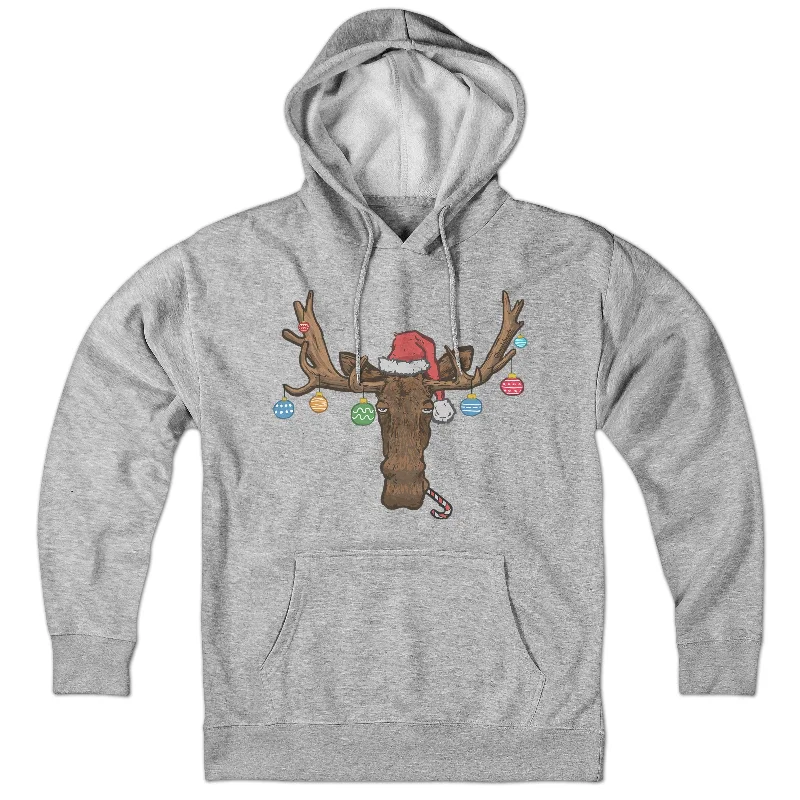 Christmas Moose Ornaments Hoodie