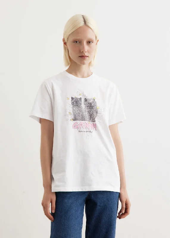 Basic Jersey Kittens Relaxed T-Shirt