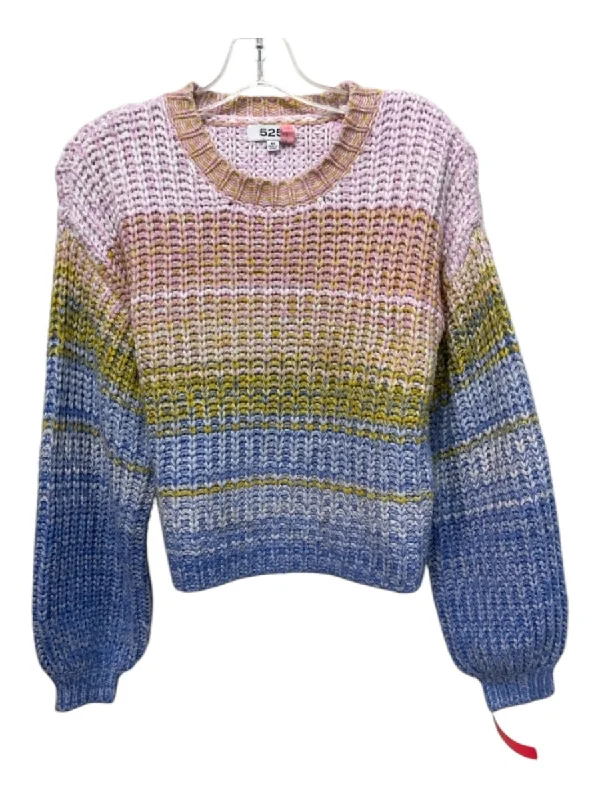 525 America Size XS Multicolor Acrylic Heathered Sweater