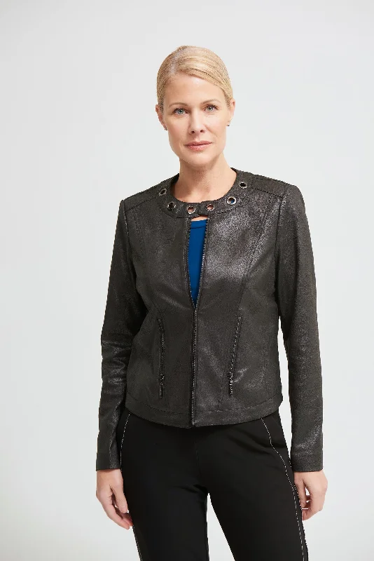 Joseph Ribkoff Faux Leather Jacket