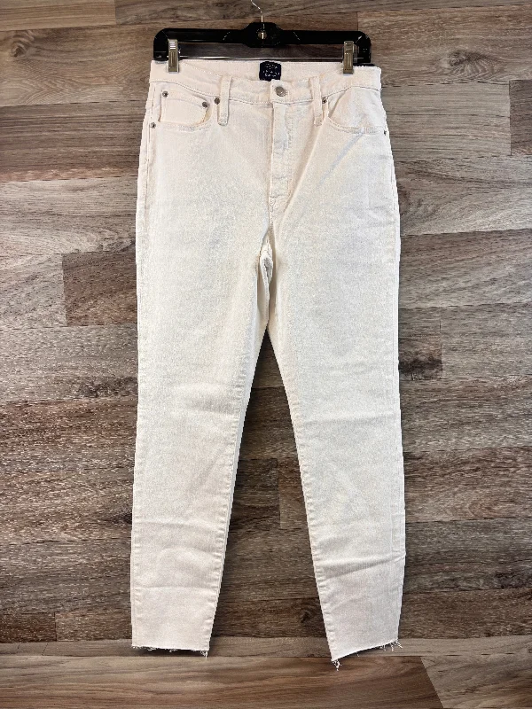 Jeans Skinny By J. Crew In White Denim, Size: 10