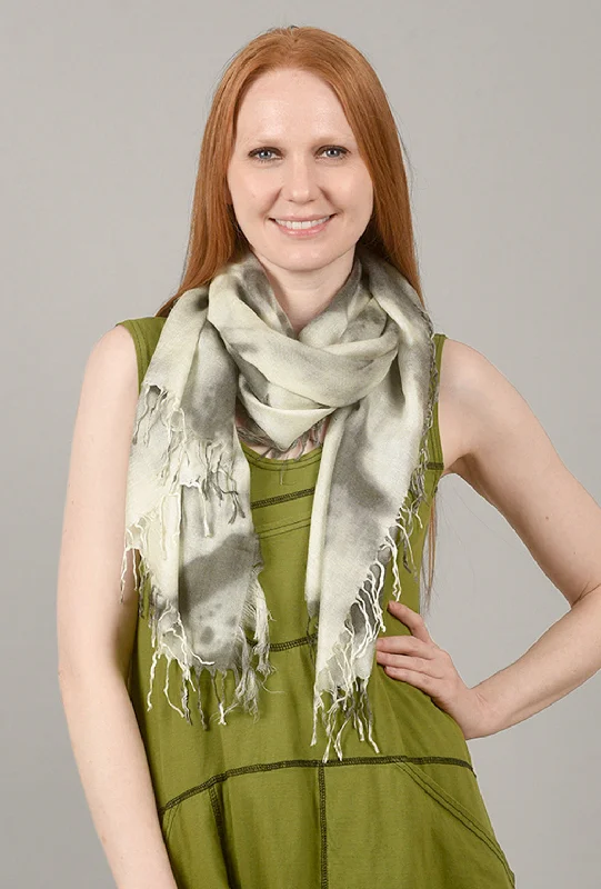 Tissue Tie-Dye Scarf, Forest