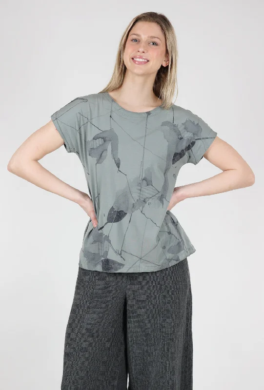 Faded Vines T-Shirt, Silver Sage