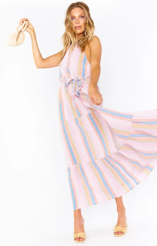 Isabella Maxi Dress ~ Paradise Stripe