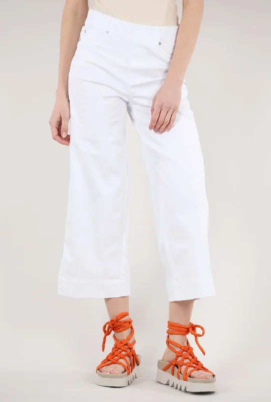 Modern Stretch Crop Pant, White