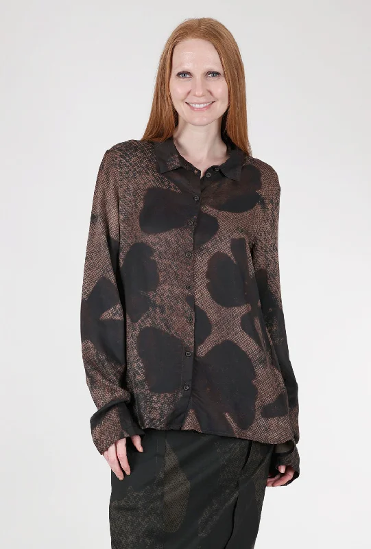 Rundholz Muted Floral Top, Cappuccino