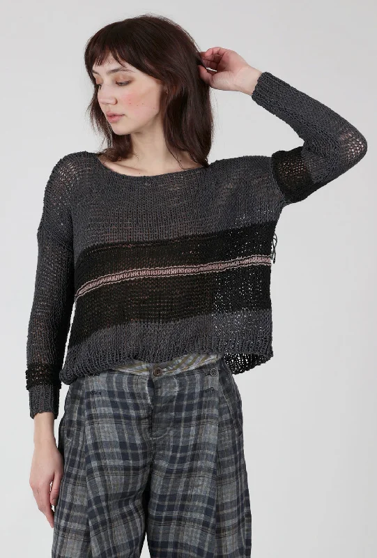 Mauve Zinger Sweater, Charcoal