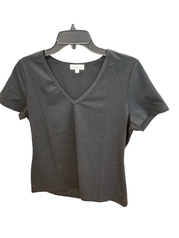 Top Short Sleeve By A Loves A In Black, Size: L