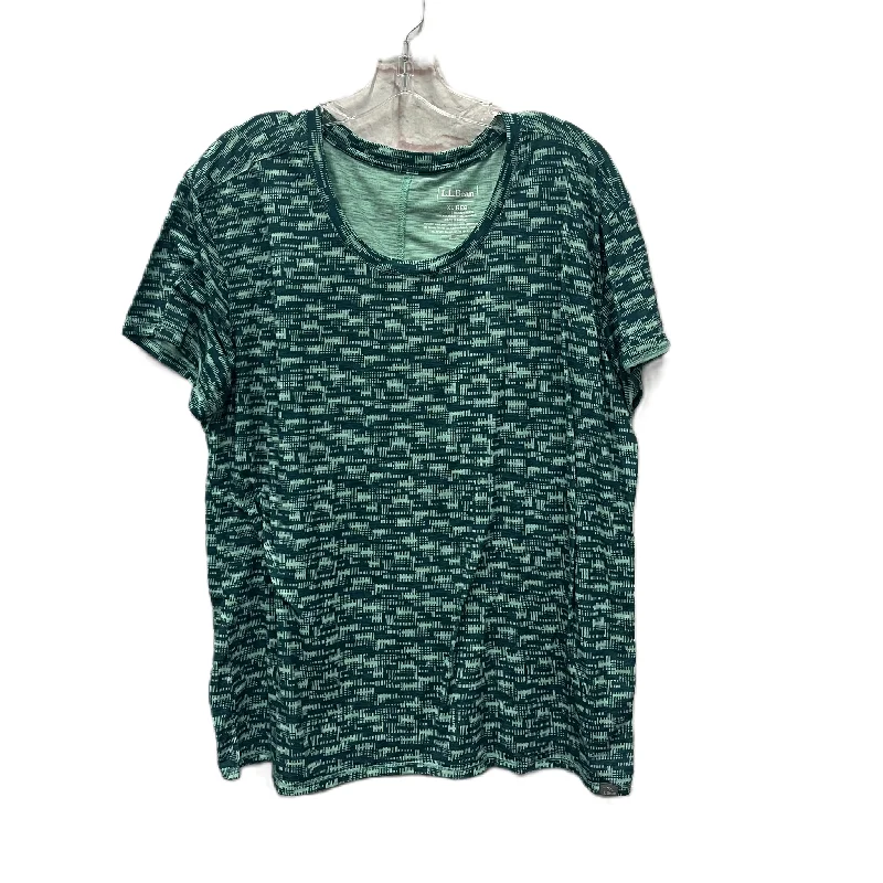 Top Short Sleeve By L.l. Bean In Green, Size: Xl