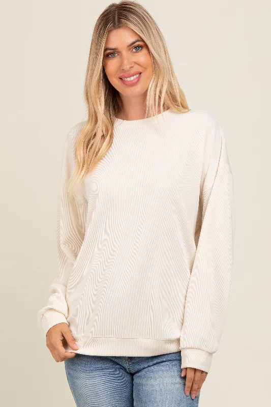 Ivory Drop Shoulder Sweatshirt