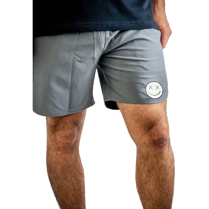 Salty Savage Men’s “OG Basic Smile” Wave Cut Gym & Swim Shorts