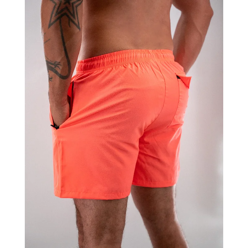 Salty Savage Men's “Spliced Smile” Gym to Swim Shorts