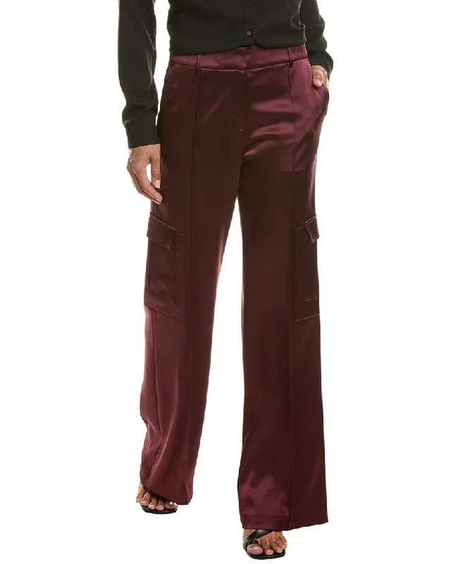 Elie Tahari Satin Cargo Pant