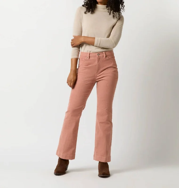 Kendall Flare 5-Pocket Jean In Rose