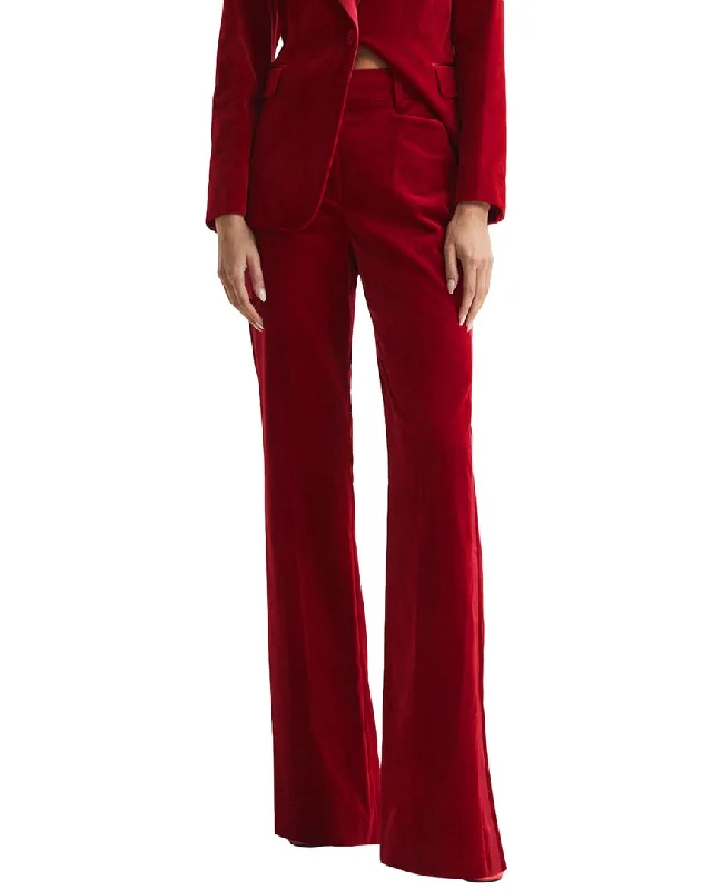 Reiss Bree Velvet Flared Trouser