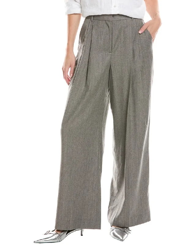 Reiss Otis Wool Wide Leg Pant