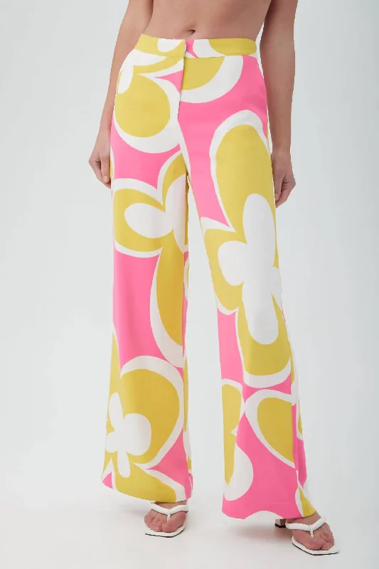 Verity Wide Leg Pants In Multi