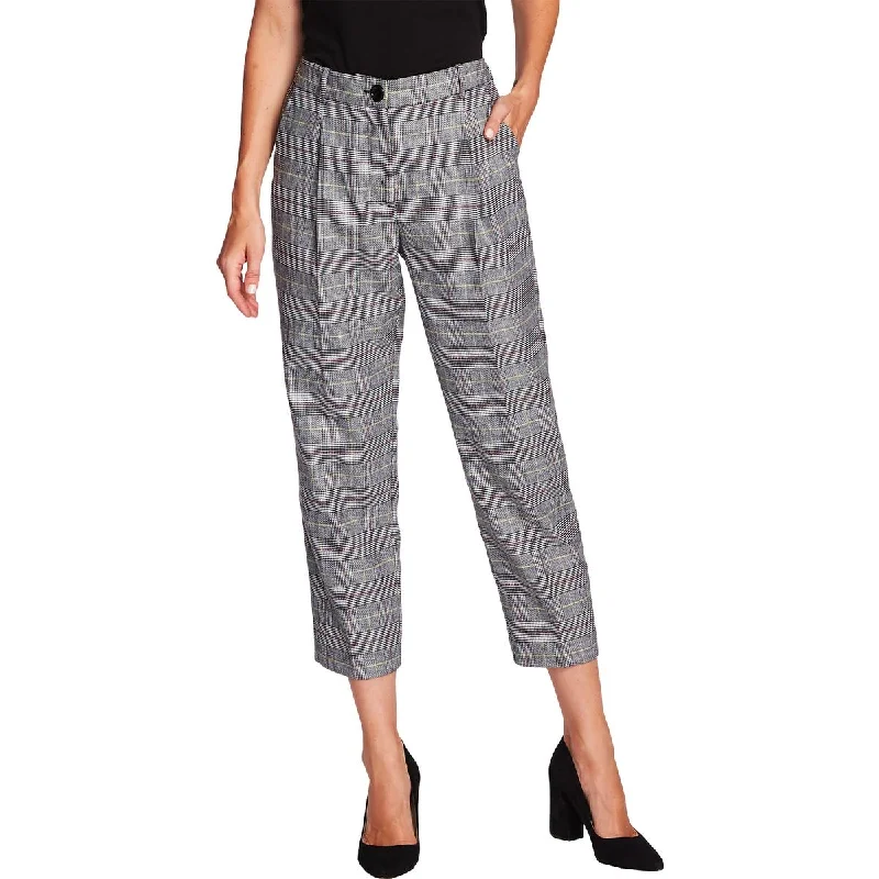 Womens Glen Plaid Cropped Capri Pants