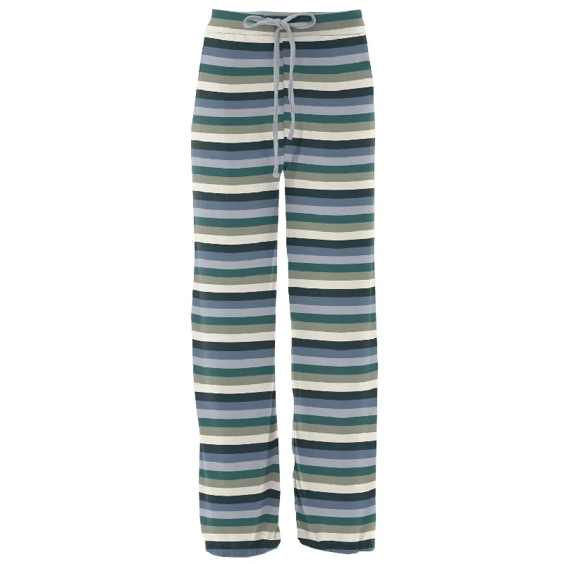 Women's Print Lounge Pants In Snowy Stripe